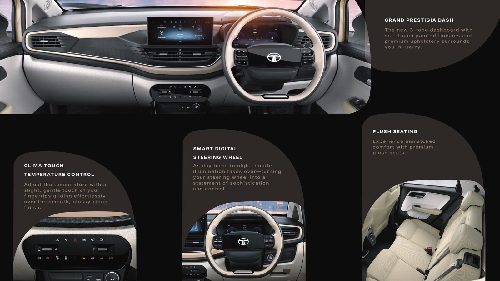 The 2025 Tata Altroz facelift sports a bold new front with LED DRLs and a sleek grille.
